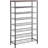 8-Tier Metal Mesh Shoe Rack Organizer With Adjustable Shelves, Sturdy Industrial Design For Entryway, Closet, And Dorm Room Storage
