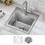 Évier de cuisine en acier inoxydable de calibre 18 KRAUS Fairlane-114834426-109401981