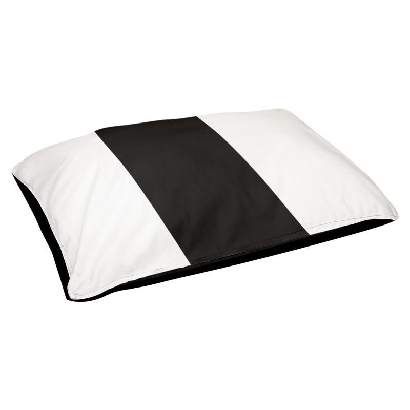 Coussin intérieur New England, Grand (l 50 po x P 40 po x H 7 po), Blanc / noir / blanc