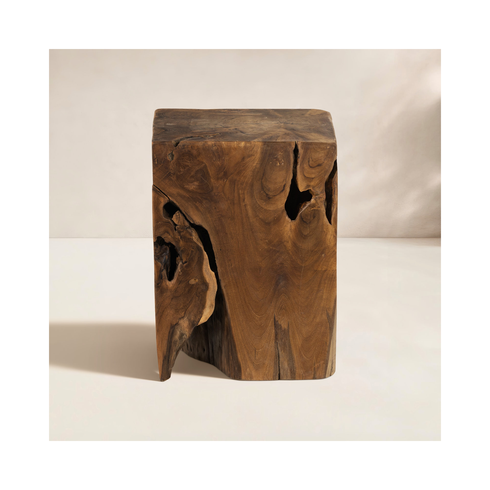 Bloomsdale Teak Solid Wood Side Table