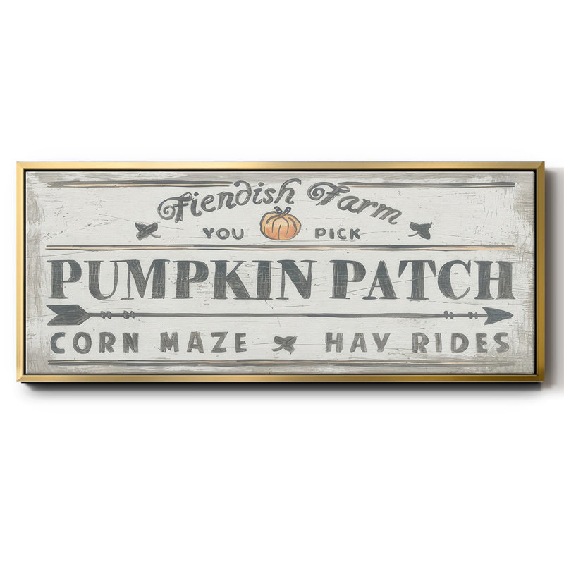 «Pumpkin Patch II», toile encadrée, H 24 po x l 60 po