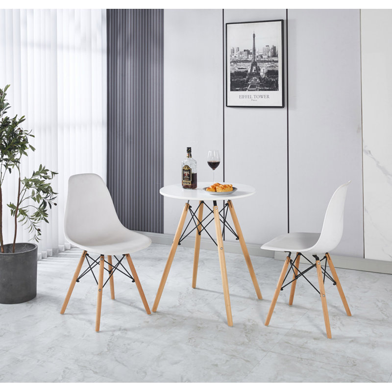 1 table Rosezina + 2 chaises, 3 pièces / 1 ensemble, ensemble repas, table à manger, table de bureau, table basse