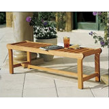 Mahaney Outdoor Teak Bench
