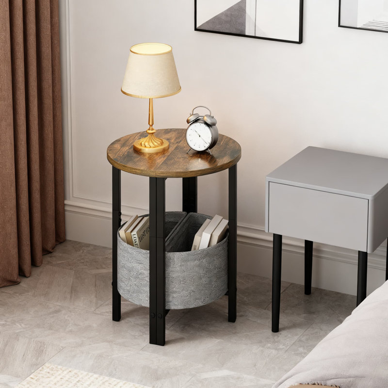 Ensemble de 2 tables de bout Modern Modern, Brun, Noir