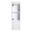 Combinaison de meuble-lavabo autoportant 72 po, 4 armoires de rangement et 2 armoires murales, mécanisme de fermeture en douceur, contreplaqué blanc brillant pour la capacité de la salle de bain