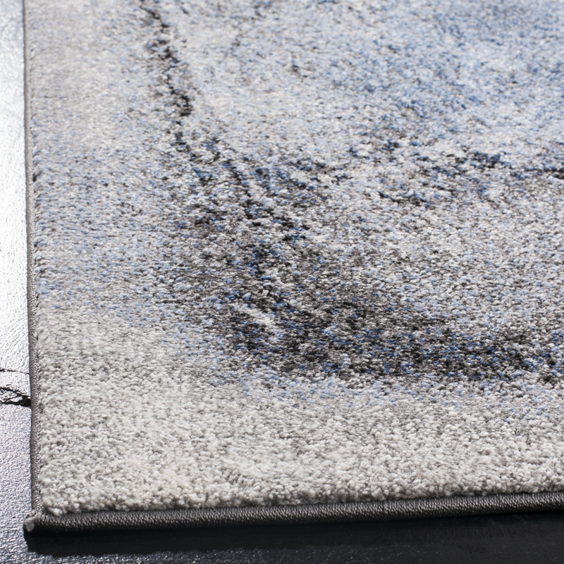 Dontae 100 Performance Abstract Rug, Round 6'7"