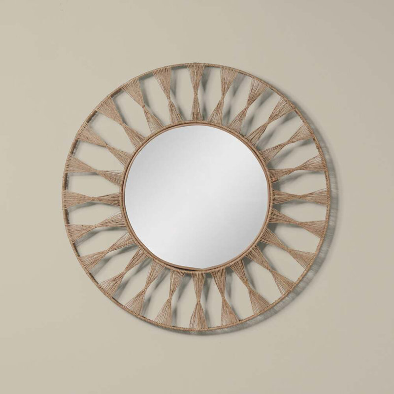 Ojai Flat Jute Wall Mirror