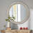 Round Wall Mirror With Beaded Trim