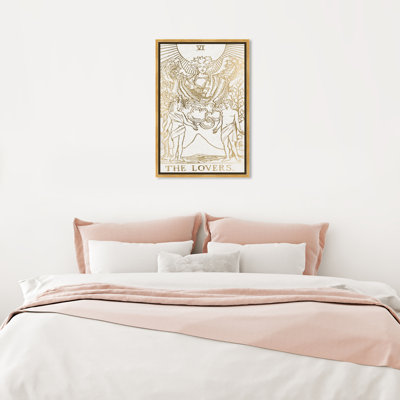 The Lovers Tarot - Painting Print on Canvas