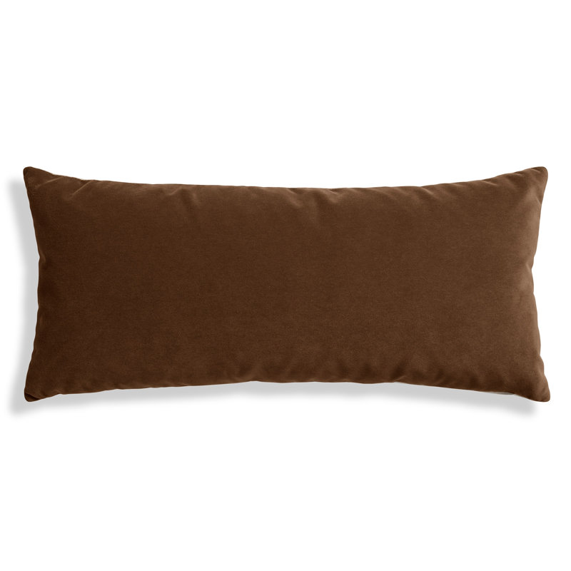 Signal Feather Reversible Throw Pillow, Rectangle 13"H x 30"W, Coffee