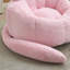 Fauteuil à billes confortable en fausse fourrure rose 44,1 po moderne pour chambre à coucher