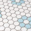 Carreau de mosaïque en porcelaine nid d'abeille 1 po x 1 po Value Series-98546888