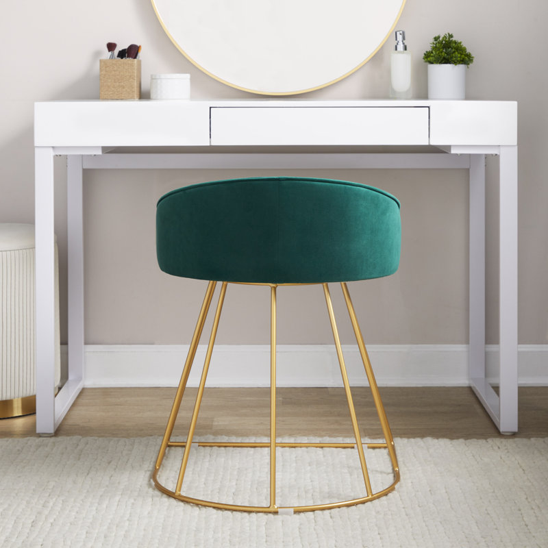 Tabouret d'appoint en acier Schneider, Vert