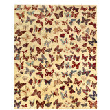 Aryana Wool Animal Print Area Rug in Ivory