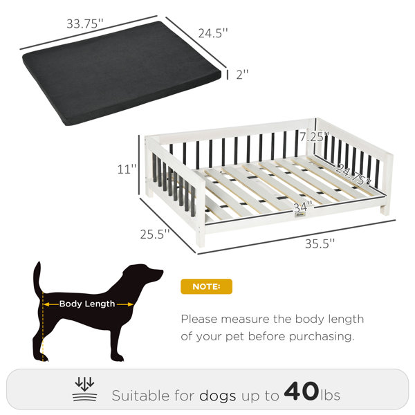 Tucker Murphy Pet™ Beneccio Rattan Bed Raised Wicker Small Animal