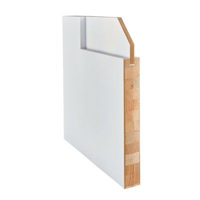 Primed 1 Panel Interior Shaker Door Prehung with 4-9/16" Jambs