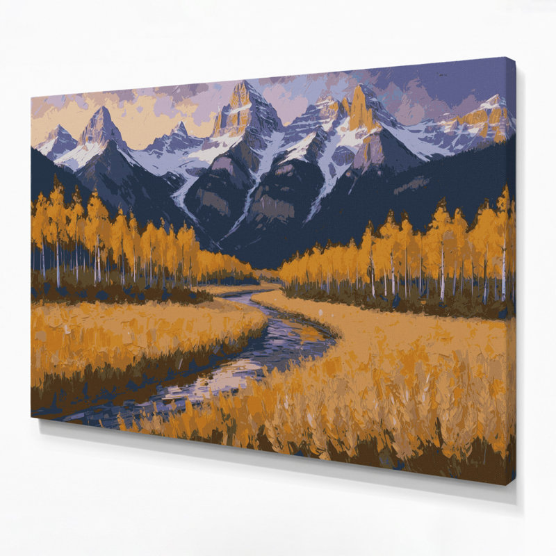 «USA State Idaho», art mural sur toile mauve, H 20 po x l 24 po