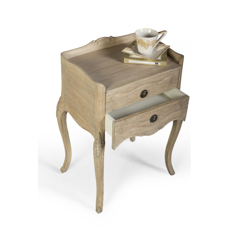 Artisans 47cm W Solid Wood Bedside Table