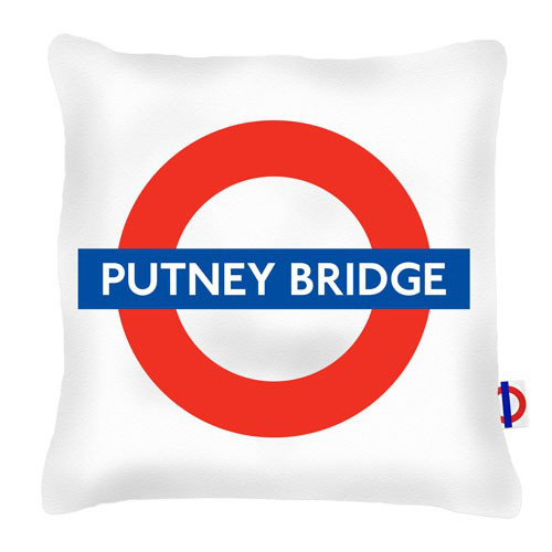 Putney Bridge Tube Station London Transport Cushion