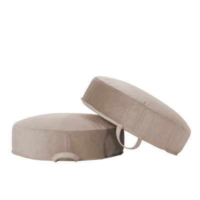 Overstuffed Microfiber Cushions, 2-Pack - Caffe