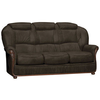 Kirwin 3 Seater Faux Leather Sofa