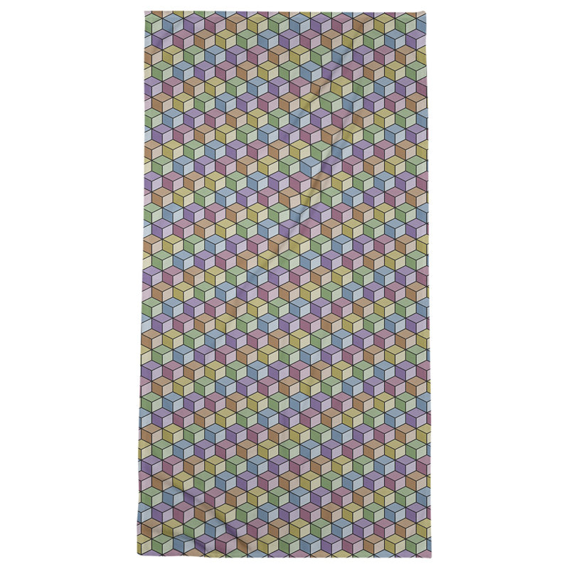 Katelyn Elizabeth Beach Towel, Black Lined