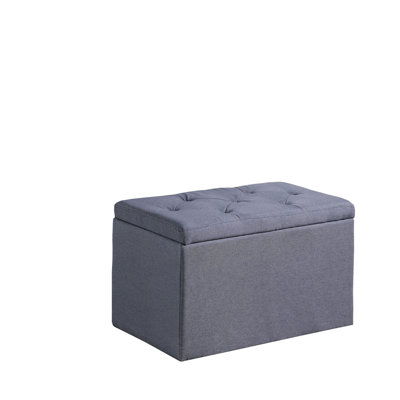18.5" Tall Tufted Shoe Storage Bench