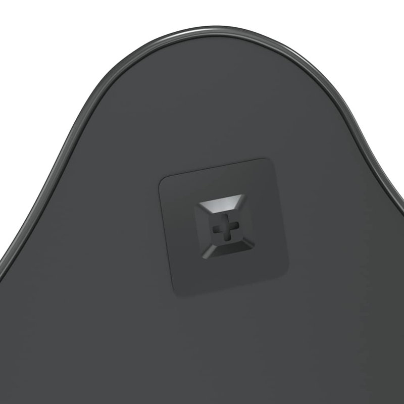 Wall Mirror, 60 cm H x 50 cm W, Black