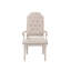 Chaise avec accoudoirs au fini blanc antique Wynsor (ensemble de 2)