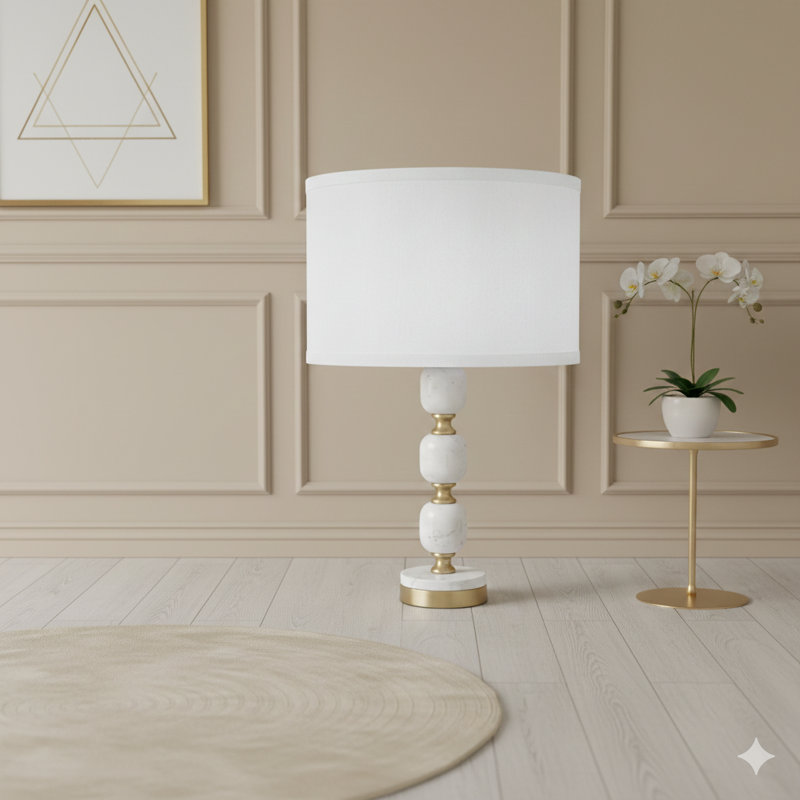 D15x26.5" Table Lamp (Lamp Shade Assembly Required)