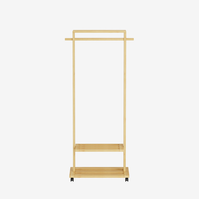 65.5cm Rolling Clothing Rack, Brown