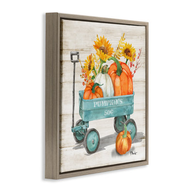 «Pumpkins Harvest Wagon», art mural sur toile par Paul Brent