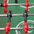 Orange Rectangular Manufactured Wood + Metal Foosball Tables