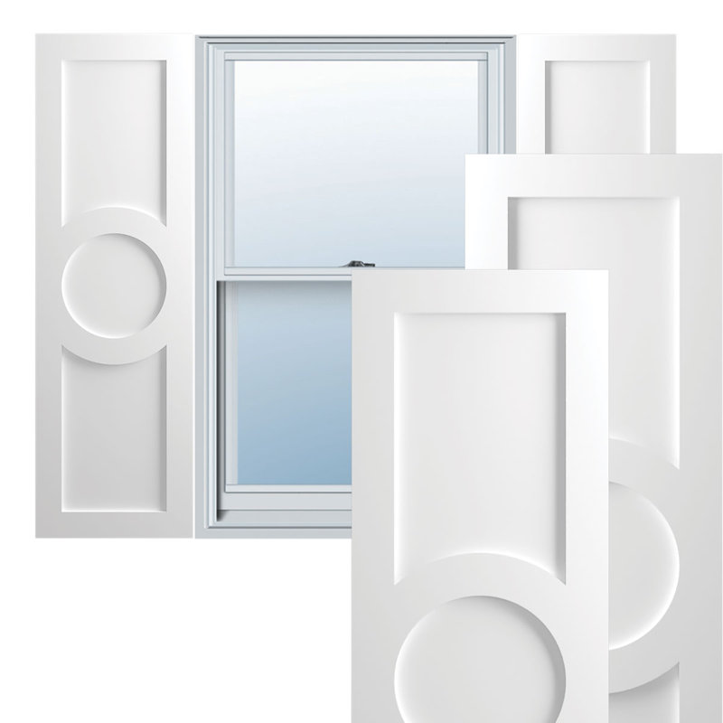 Volets en PVC True Fit, Sans finition, 46", 12"