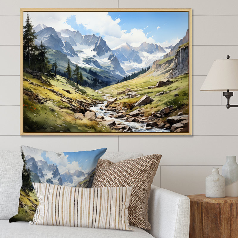 «Forest Redwood National Park IV», art mural sur toile, Cadre naturel flottant, H 16 po x l 32 po x P 1 po
