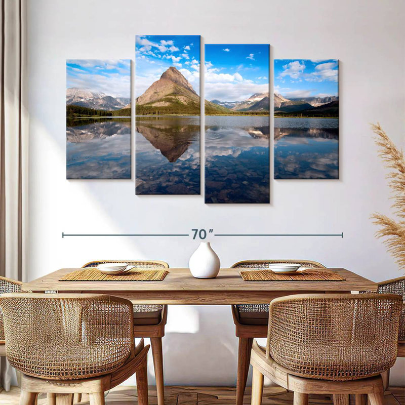 Alvord Glacier Lake Sky Reflections, 42" H x 68" W