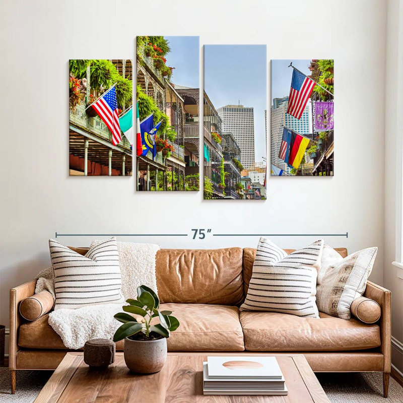 Drapeaux Nicci New Orleans, H 42 po x l 68 po