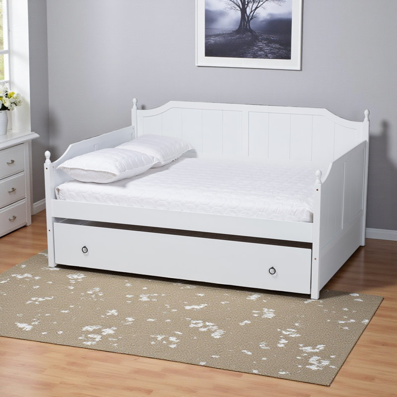 Lit de jour avec couchette simple Aaina Addison, Blanc