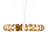 16 - Light Gold/Chrome Geometric Pendant