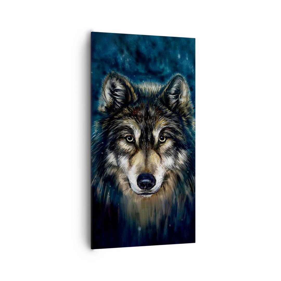 Leinwandbild Wolf Dark