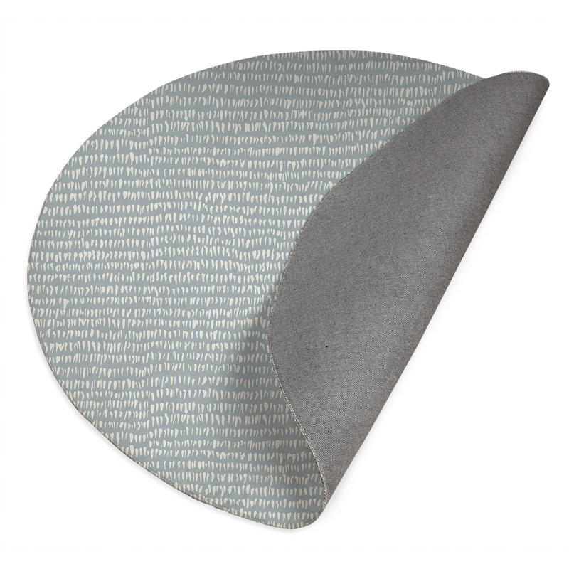 Crops Non-Slip Outdoor Rug, Round 5'