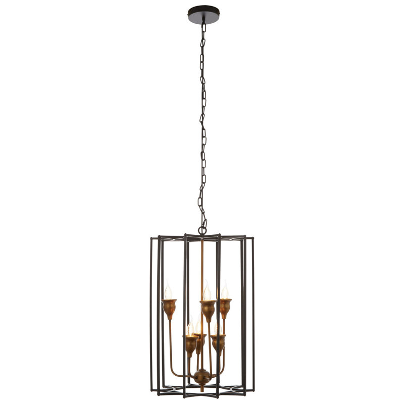 Billerica 6 - Light Bronze Lantern Pendant