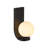  WALLMOON 1 - Light Black Metal Wall Sconce for Bedroom
