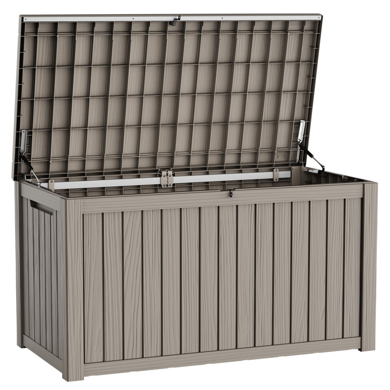Boîte de rangement en résine 185 gallons, Gris