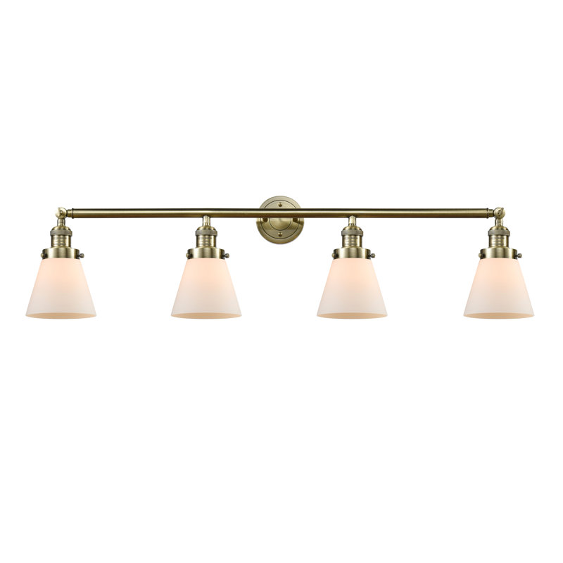 Shauna 4 - Light Vanity Light, Antique Brass, Matte White, LED