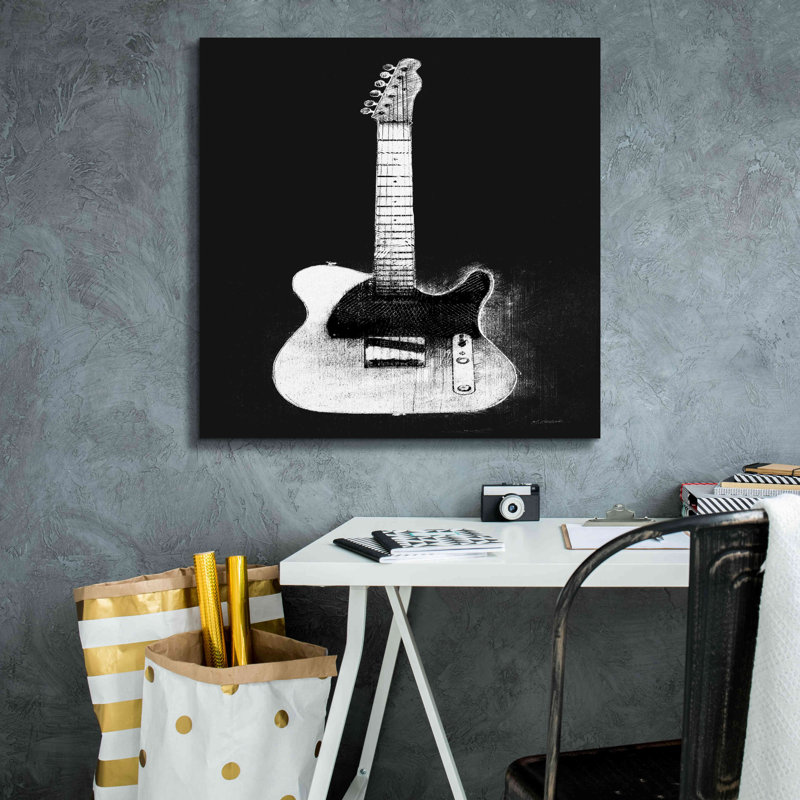  «Garage Band I Wb» par Mike Schick, estampe numérique sur toile, 26 po x 26 po, H 26 po x l 26 po