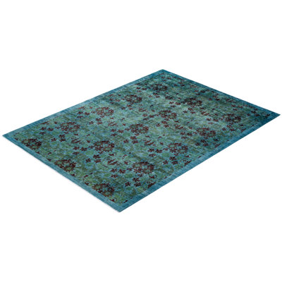 Haydon One-of-a-Kind 9' 1" X 11' 10" 2010s Wool Area Rug in Blue
