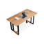 Bureau rectangulaire en bois massif Burlywood-1844756785