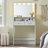 Vanity Desk with Mirror and Lights, Dressing Table with Large Drawer-106407954