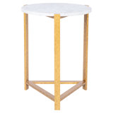 Manhattan Marble 3 Legs End Table